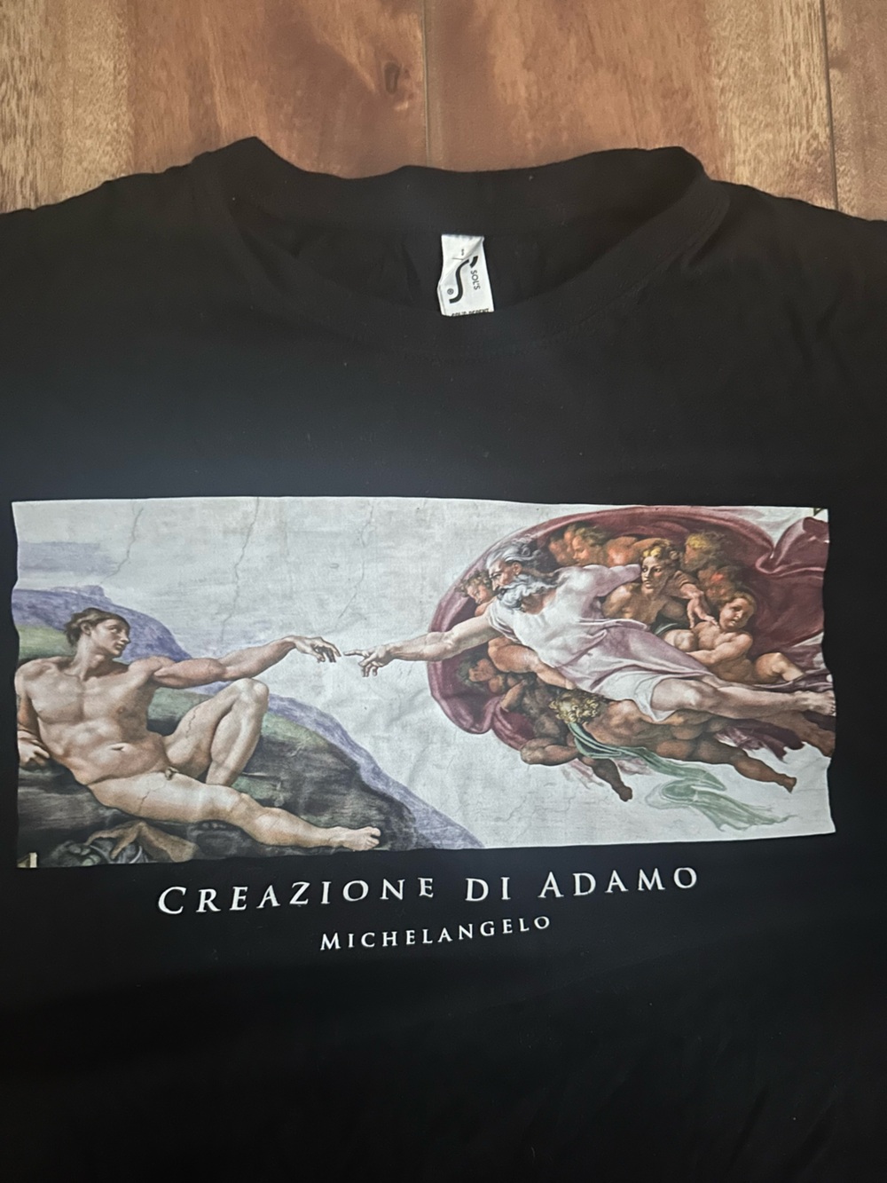 Michelangelo Black Graphic Tee